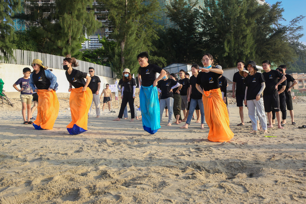 紐酷團(tuán)建活動(dòng)——袋鼠跳