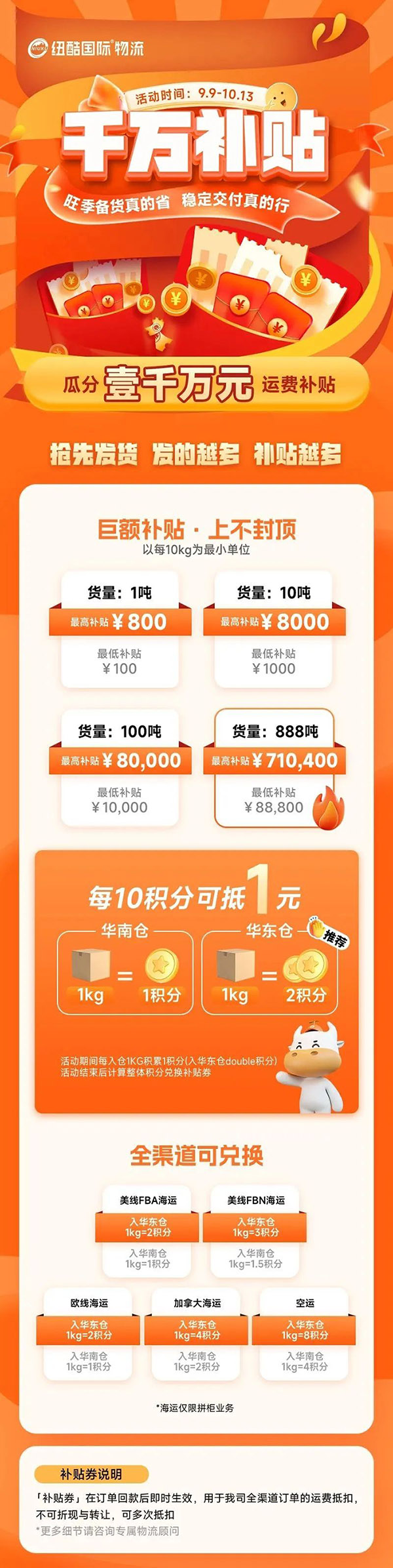 亞馬遜fba貨代真的省！千萬級運費補貼，旺季備貨真的省，紐酷國際物流穩(wěn)定交付真的行！	